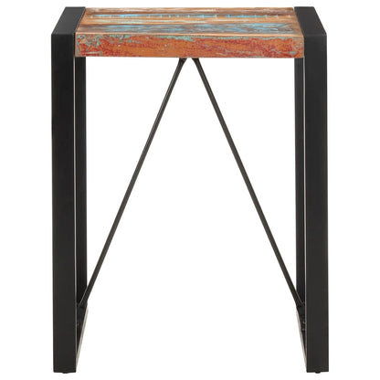 Mesa De Comedor De Madera Maciza Reciclada 60x60x75 Cm_0