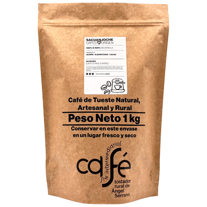 Cafe Sin Intermediarios Café Nicaragua Sacuanjoche En Grano Para Espresso 1 Kg_0