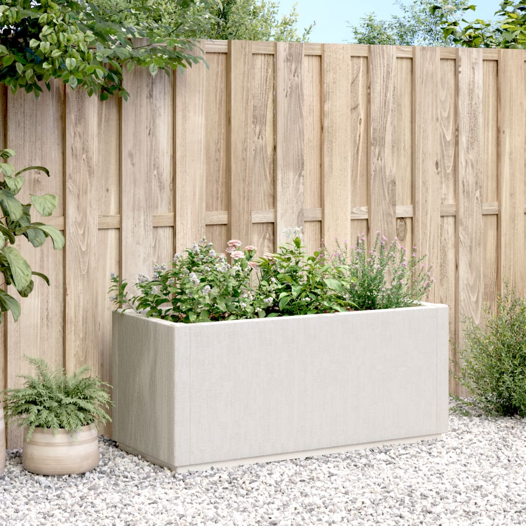 Caja De Flores De Jardín Blanco_2