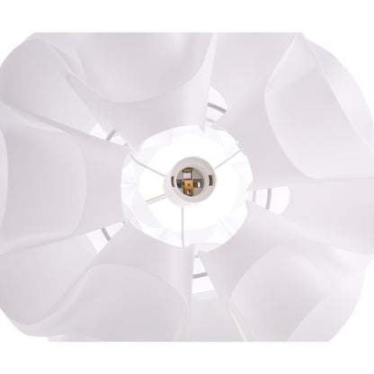 Lampara De Techo Modelo Happy, Pantalla Ligera Pvc, Ø33cm, Casquillo E27, Blanca_5
