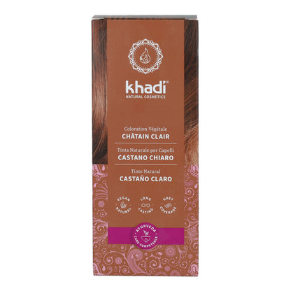 Tinte natural color castaño claro, Khadi, 100 g