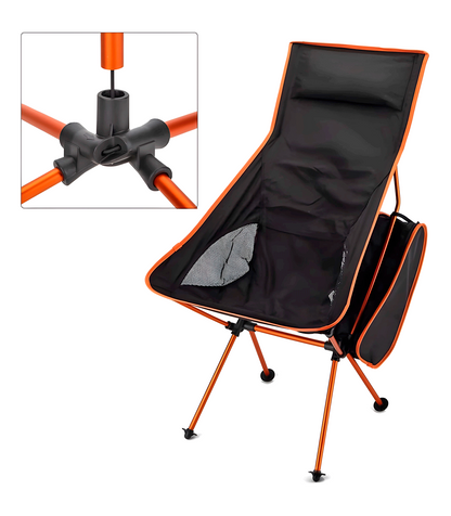 Silla Ultraligera Respaldo Alto Desmontable Aluminio_5