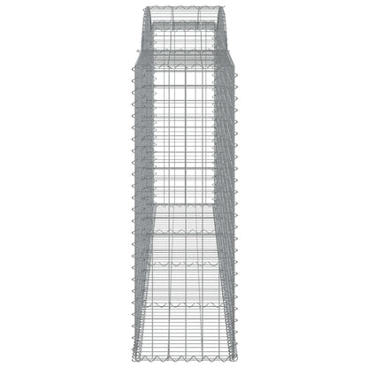 Cestas De Gaviones 9 Uds Forma De Arco Hierro 300x50x140/160 Cm_4