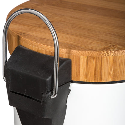 Papelera Metálica 3l Bambú Natureo_2