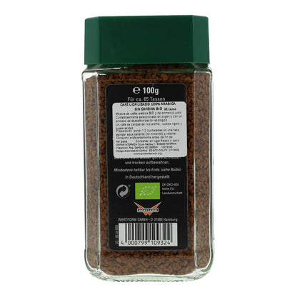 Café Comercio Justo  Liofilizado Arabica BIO Mount Hagen 100g