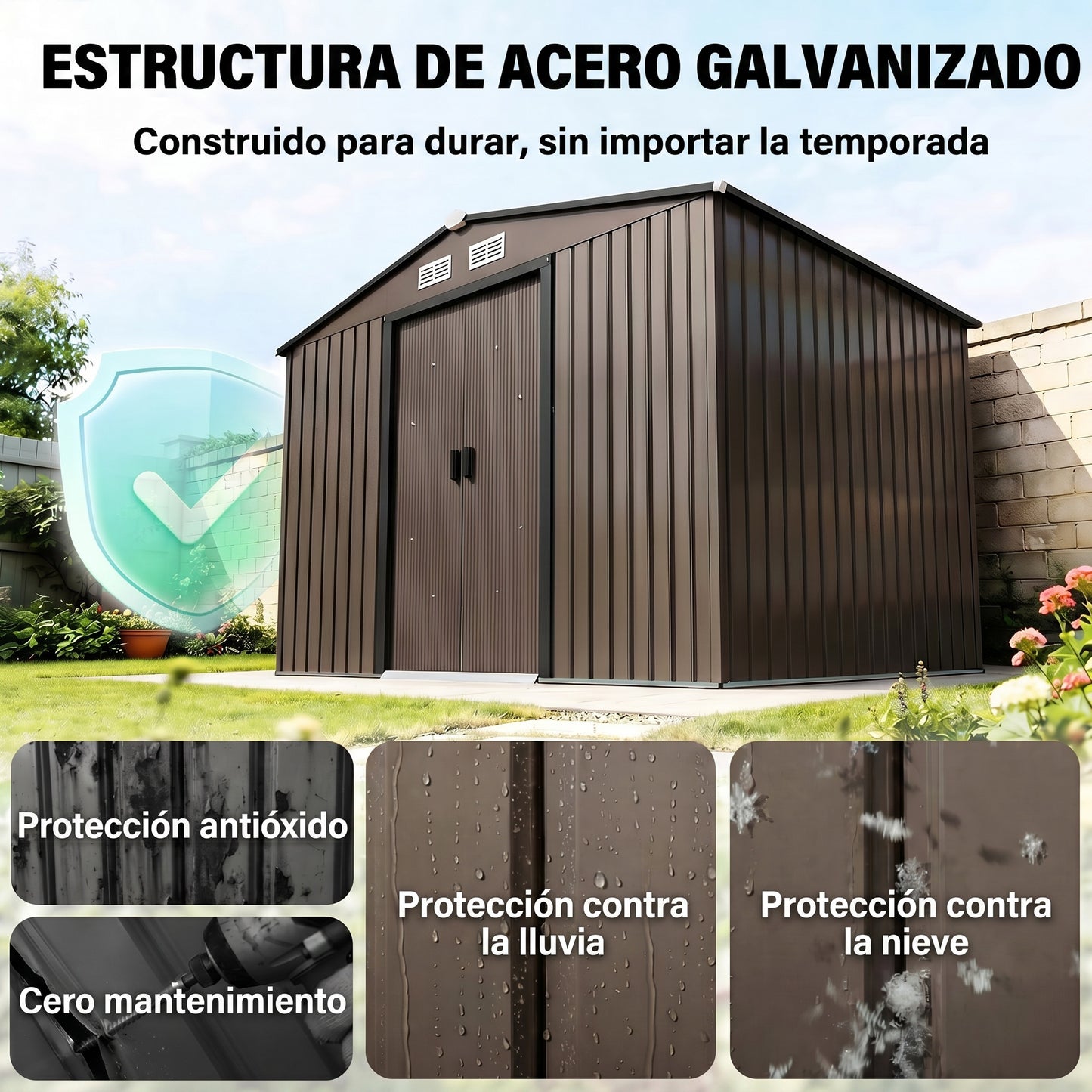 Outsunny Caseta De Jardín Exterior 4_3