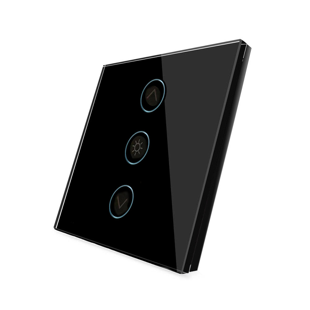 Frontal 1x Cristal Negro, 3 Botones, Dimmer_0