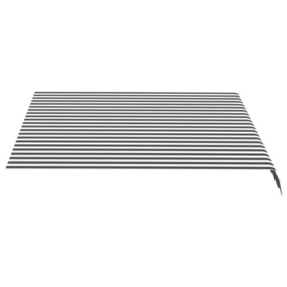 Tela De Repuesto Para Toldo Gris Antracita Y Blanco 3x2,5 M Poliéster_2