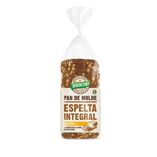 Pan de Molde Espelta Integral y Avena BIO Biocop 400 g