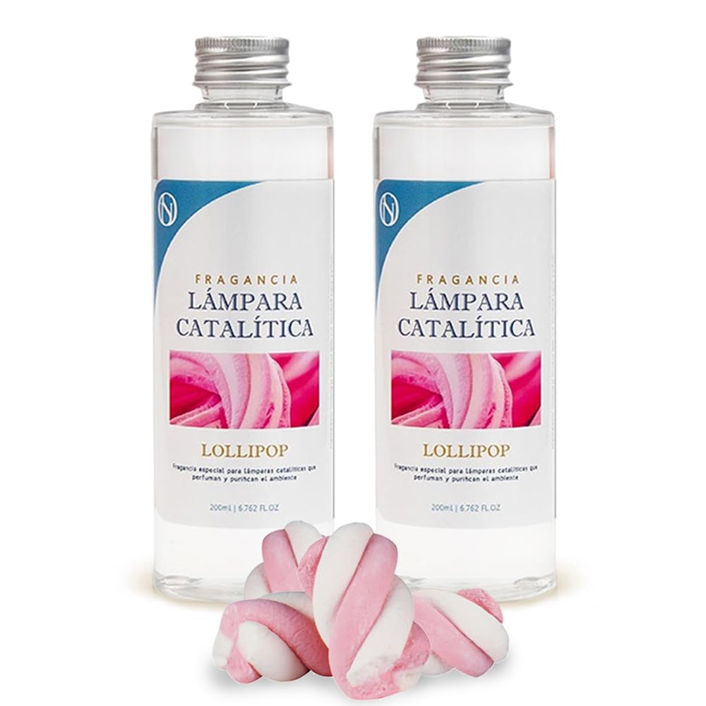 Pack 2x Fragancia Para Lámpara Catalítica 200ml: Aroma Lollipop - Disfruta De Tu Aroma Favorito Durante Más Tiempo_0