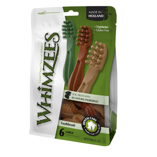 Whimzees Snack dental para perros Toothbrush L 6 uds L Mix 14,5cm 6 unidades