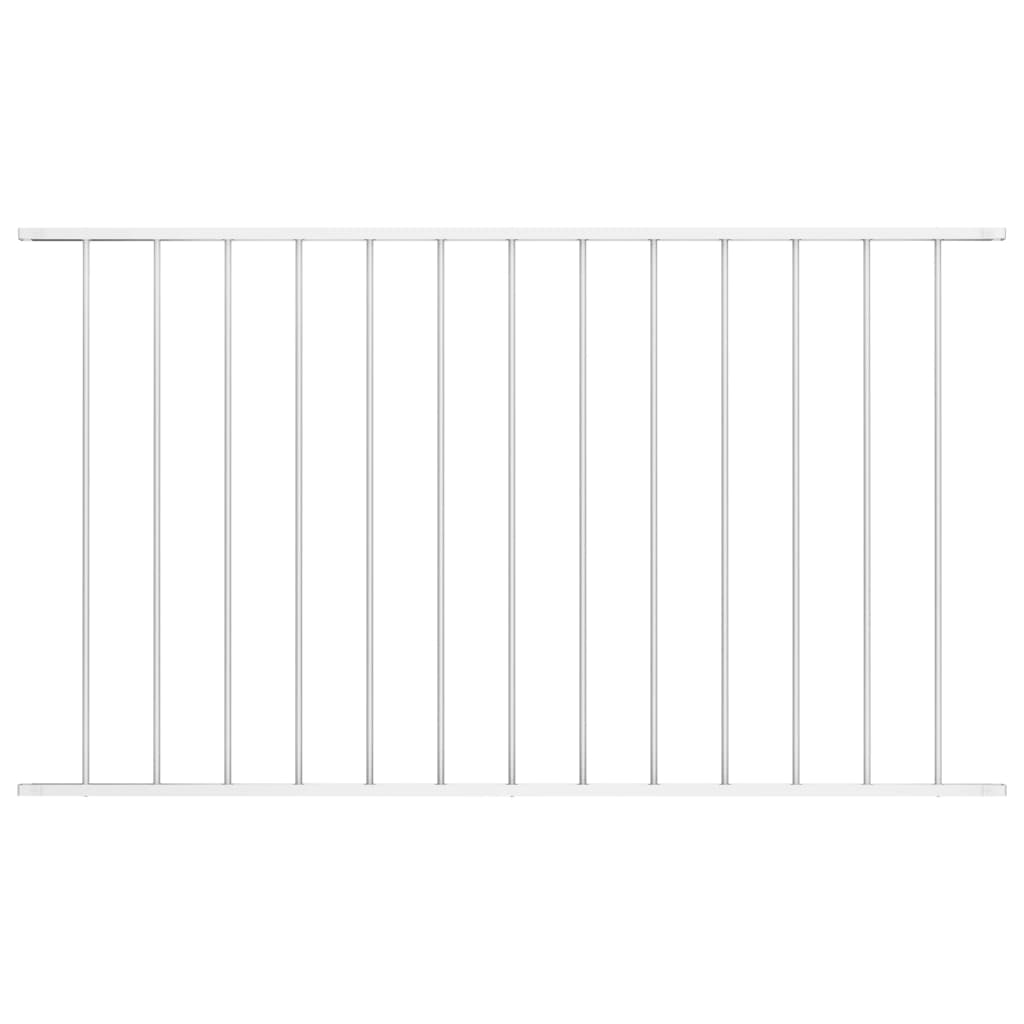 Panel De Valla De Acero Con Recubrimiento Polvo Blanco 1,7x1 M / Vetonek_1