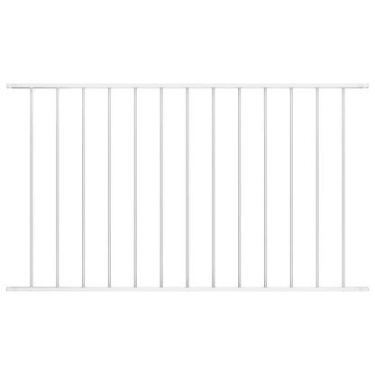 Panel De Valla De Acero Con Recubrimiento Polvo Blanco 1,7x1 M / Vetonek_1