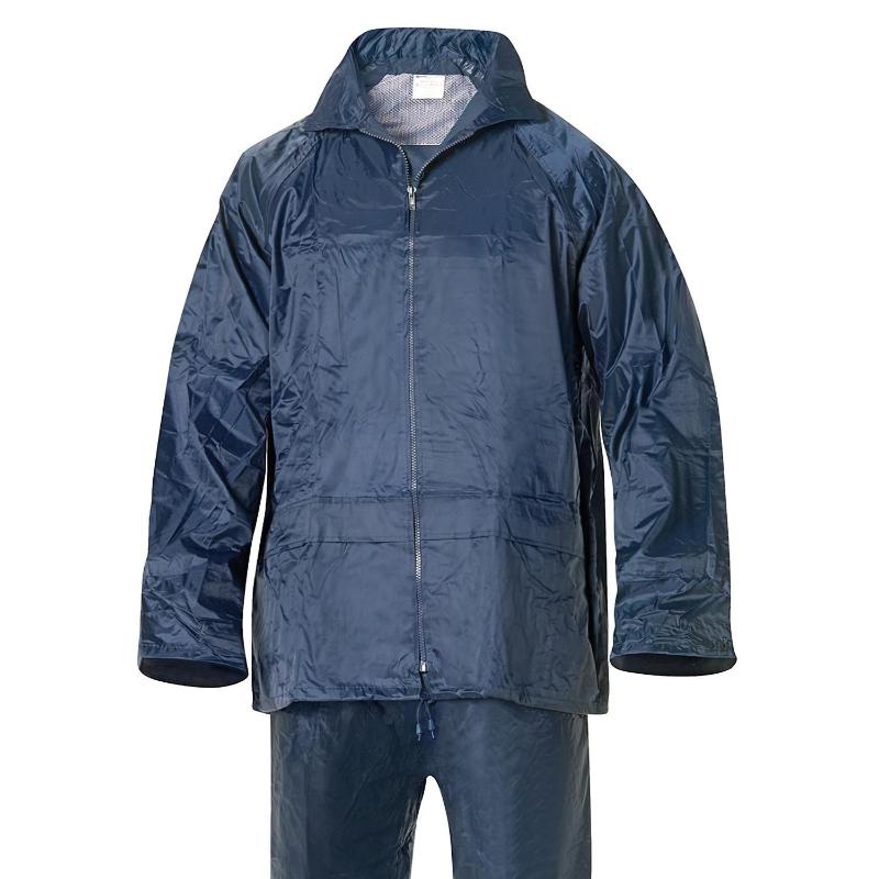 Traje De Agua Impermeable Azul Nylon        Talla 8-xl