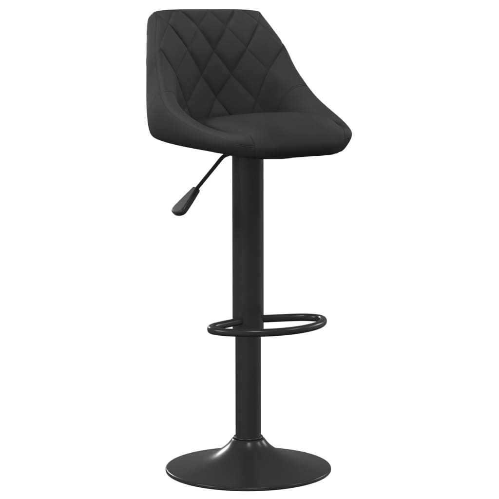 Taburete De Cocina De Terciopelo Negro_0
