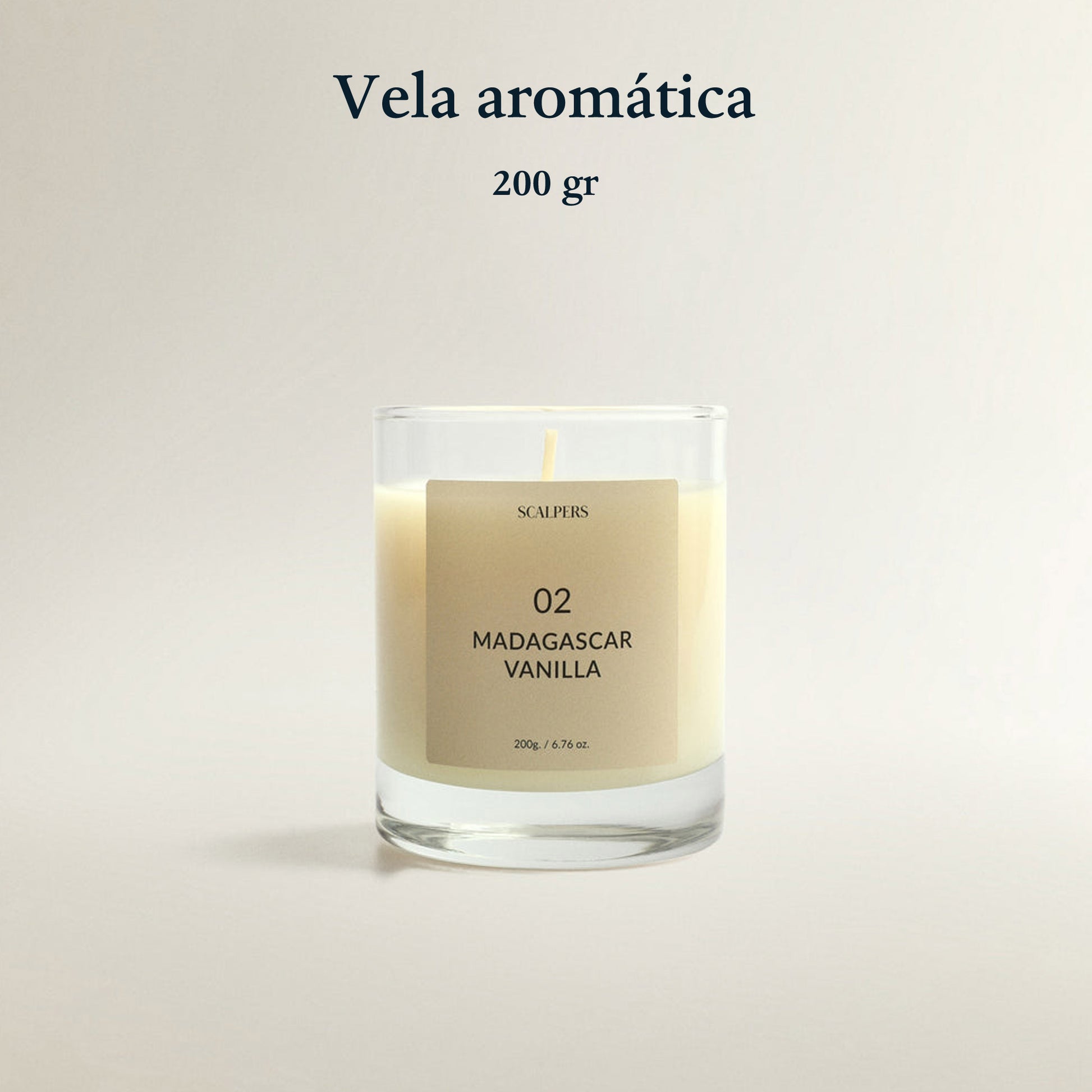 Vela Aromática 200gr Vainilla De Madagascar Scalpers_1