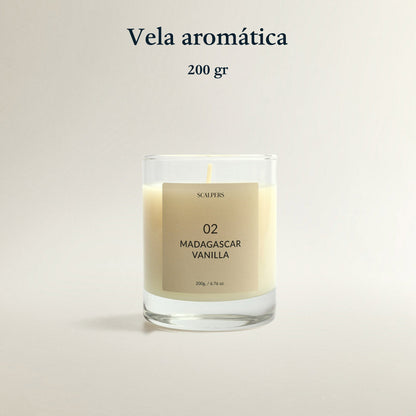 Vela Aromática 200gr Vainilla De Madagascar Scalpers_1