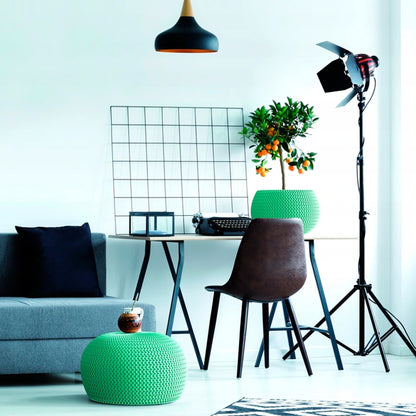 Maceta Redonda Con Deposito Splofy Bowl De Plastico En Color Mocca 23,9 (largo) X 23,9 (ancho) X 16,1 (altura) Cm_3