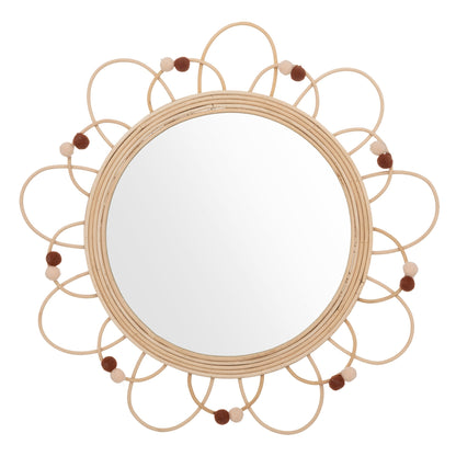Wellhome Espejo De Ratán Campagne D.38cm