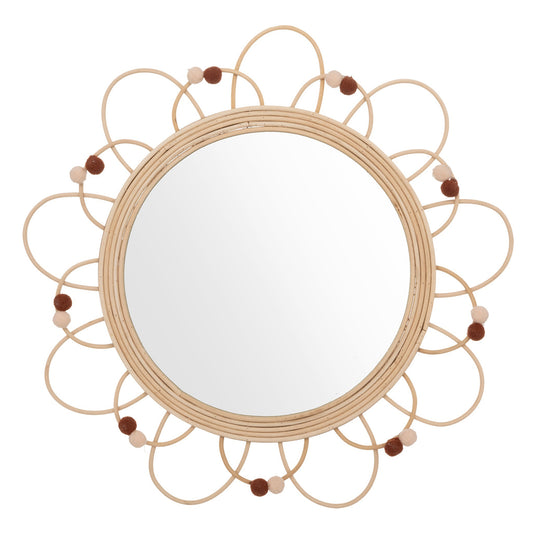 Wellhome Espejo De Ratán Campagne D.38cm