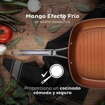 Set Sartén Grill Y Wok 28cm San Ignacio