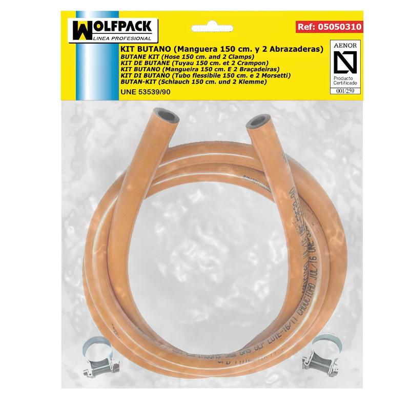 Kit Butano (manguera 1,5 Metros Con 2 Abrazaderas)_0