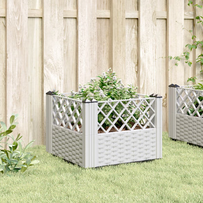 Jardinera Con Clavijas Pp Blanco 43,5x43,5x43,5 Cm_2