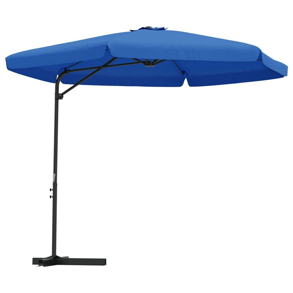 Vidaxl Sombrilla De Jardín Con Palo De Acero Azul Azure 300 Cm_0