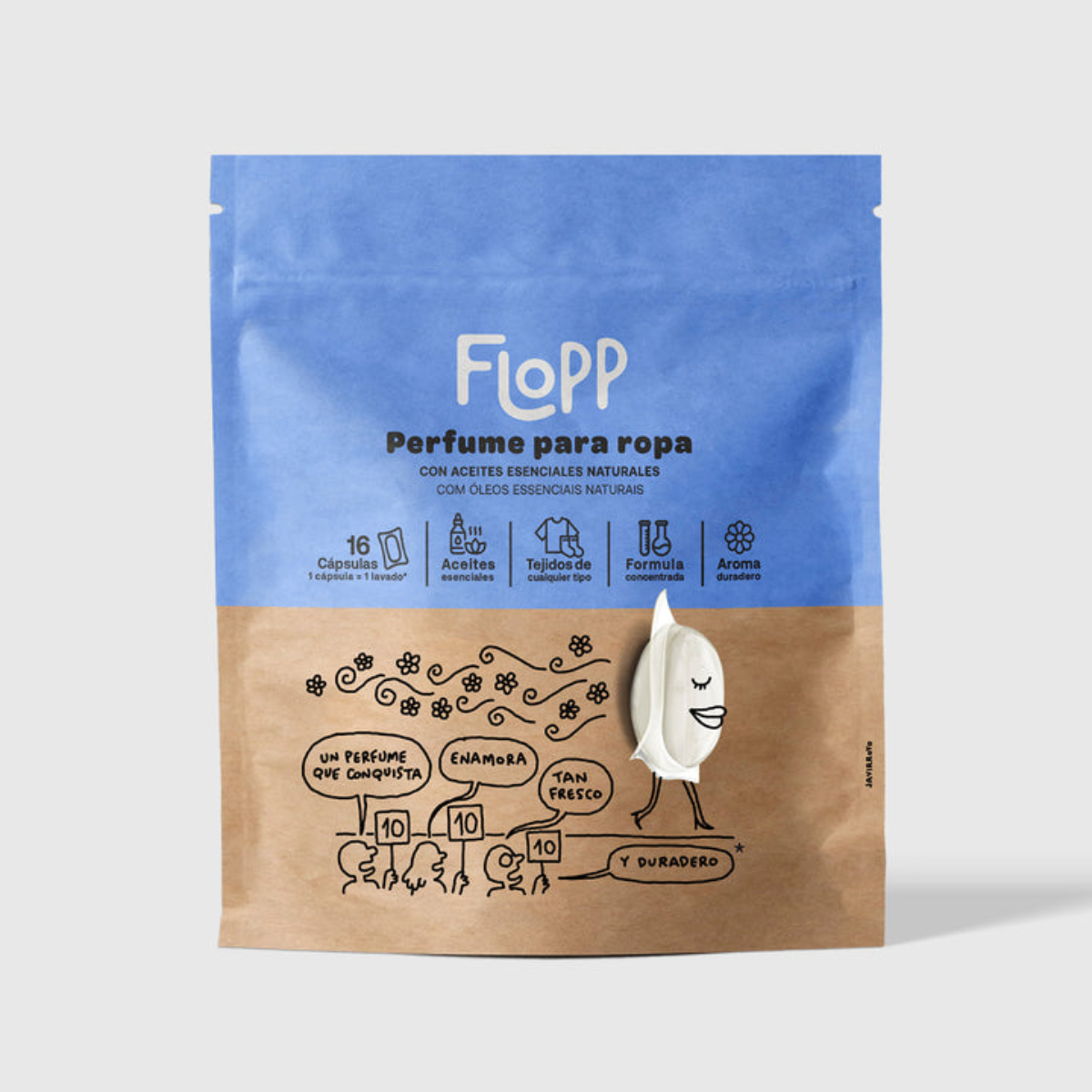 Perfume para ropa ECO Flopp 16caps