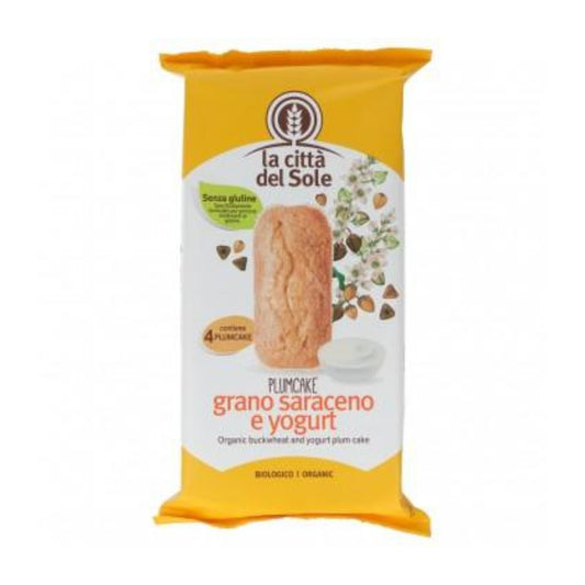 Plumcake de trigo sarraceno y yogurt, La Città del Sole, 4x45g