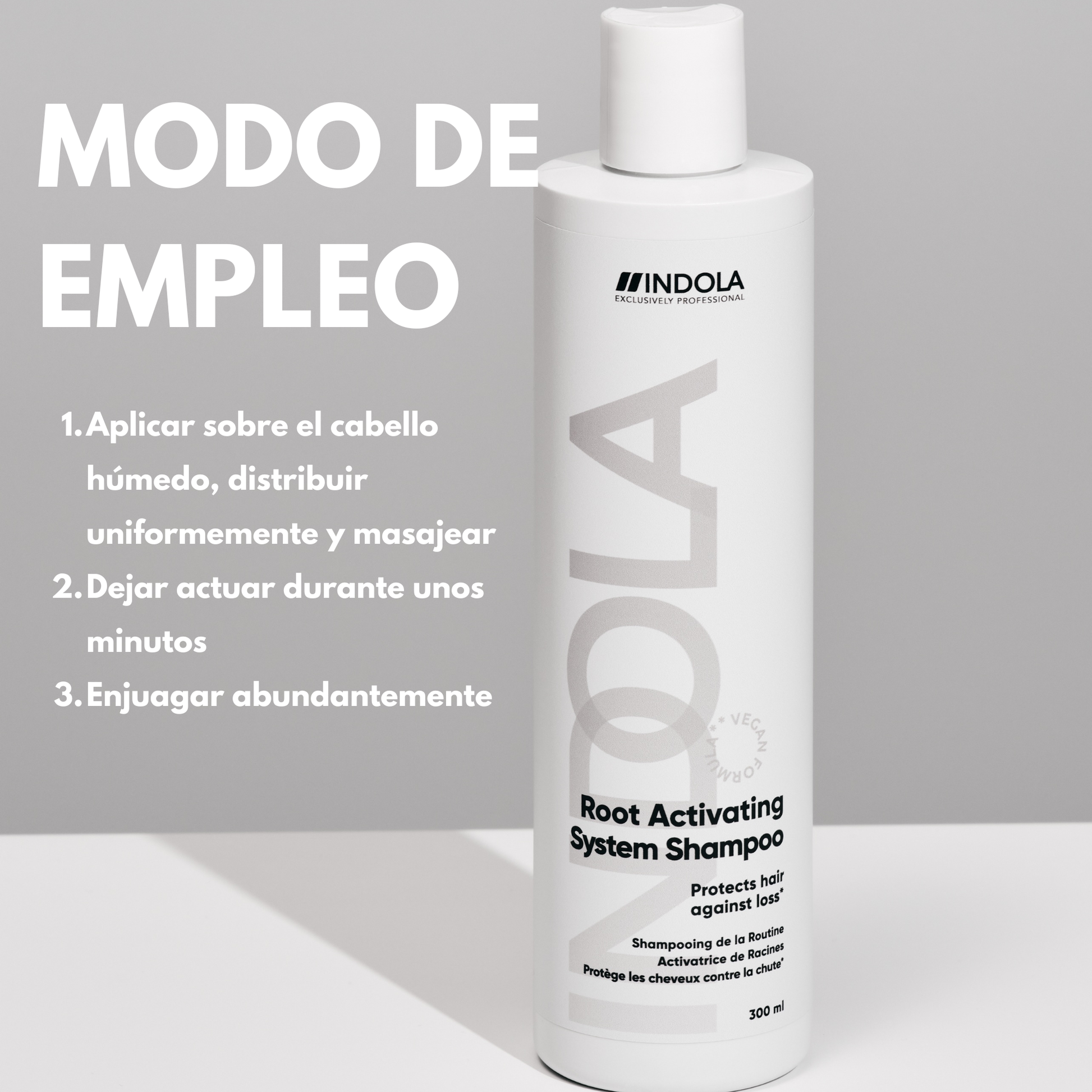 Indola Pack Anticaída Profesional Con Champú 300ml + 8 Ampollas Activadoras 7ml_5