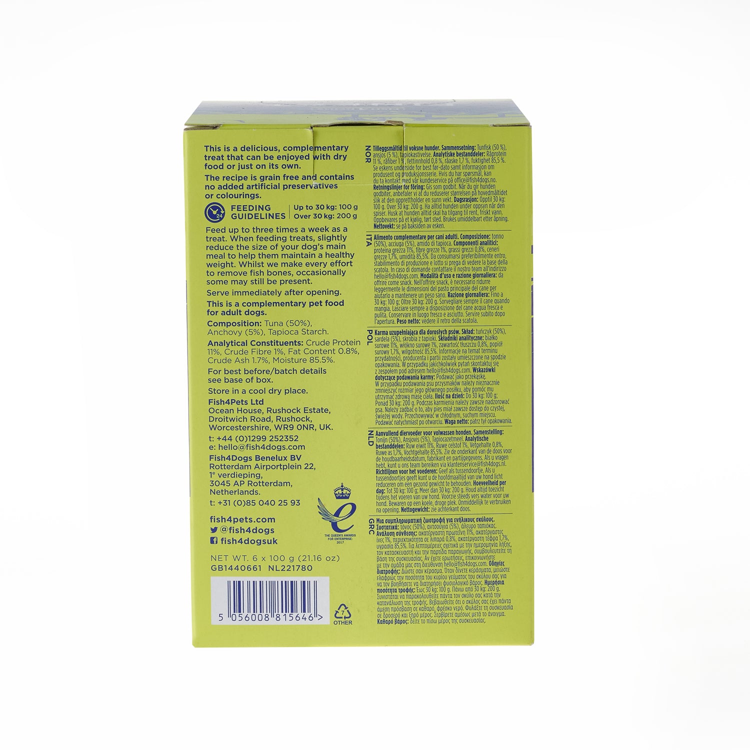 Fish4dogs Mousse Para Perro Sin Cereales – Atún Y Anchoas 100 G (pack De 6)_2