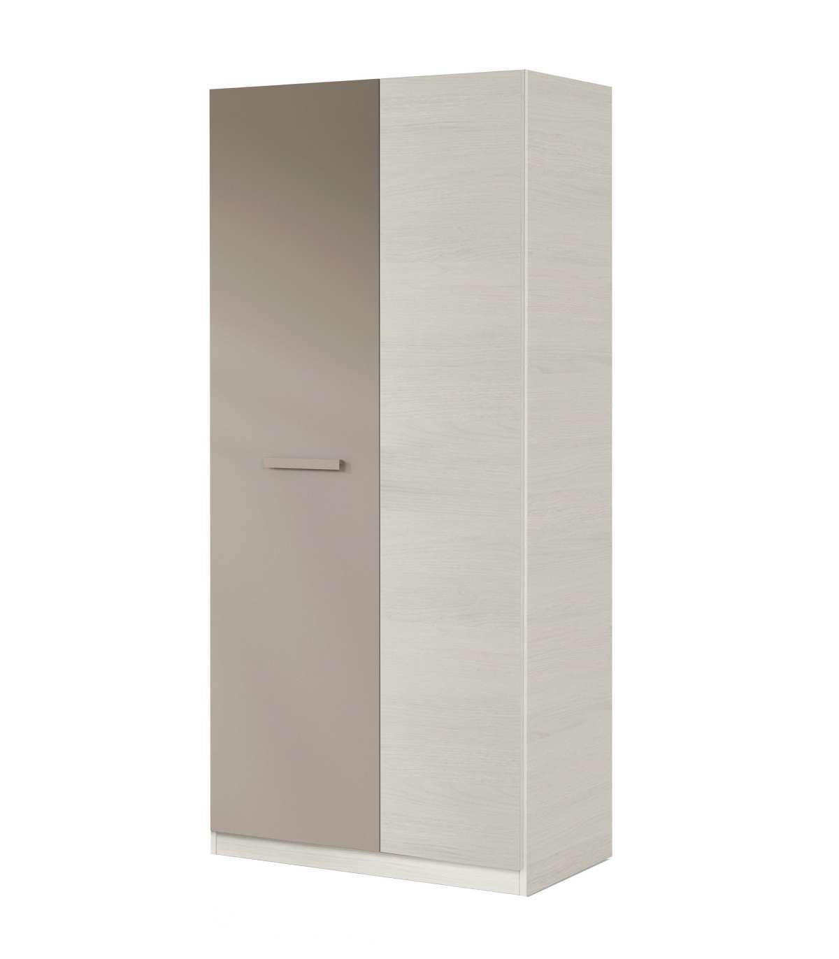 Armario 2 Puertas Abatibles Ares Plus Acabado Blanco Alpes/basalto. 200cm(alto) 90cm(ancho_0