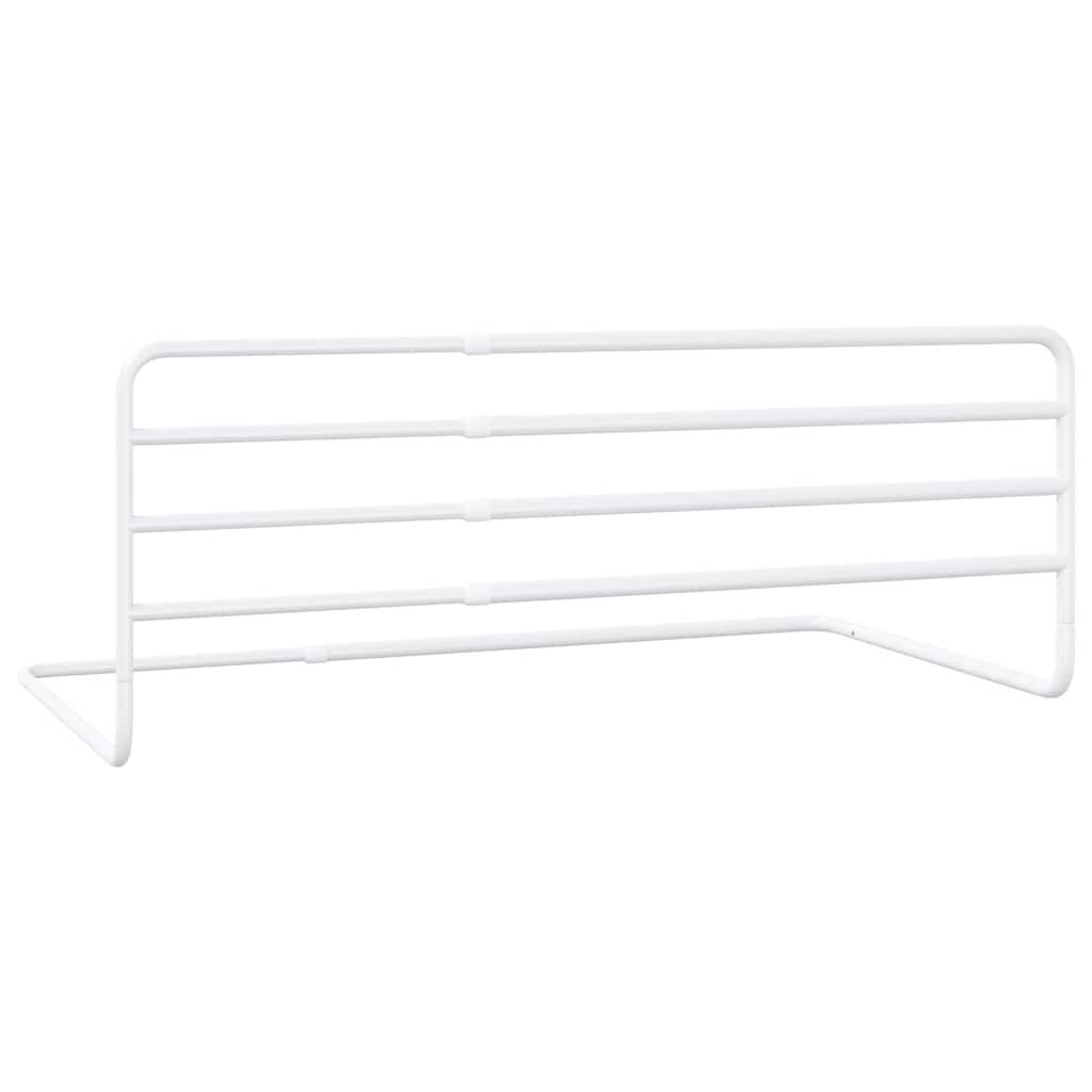 Vidaxl Barandilla De Seguridad Cama Niño Blanco Hierro (76-137)x55 Cm_4