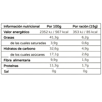 Crema de cacao y avellana 55% Solo Nuts 200g
