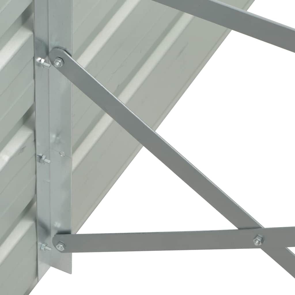 Arriate De Jardín De Acero Galvanizado Marrón 480x80x45 Cm_4