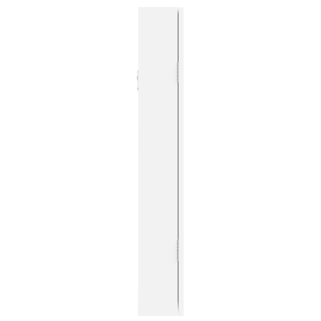 Vidaxl Espejo Con Joyero Y Luces Led Para Pared Blanco_4