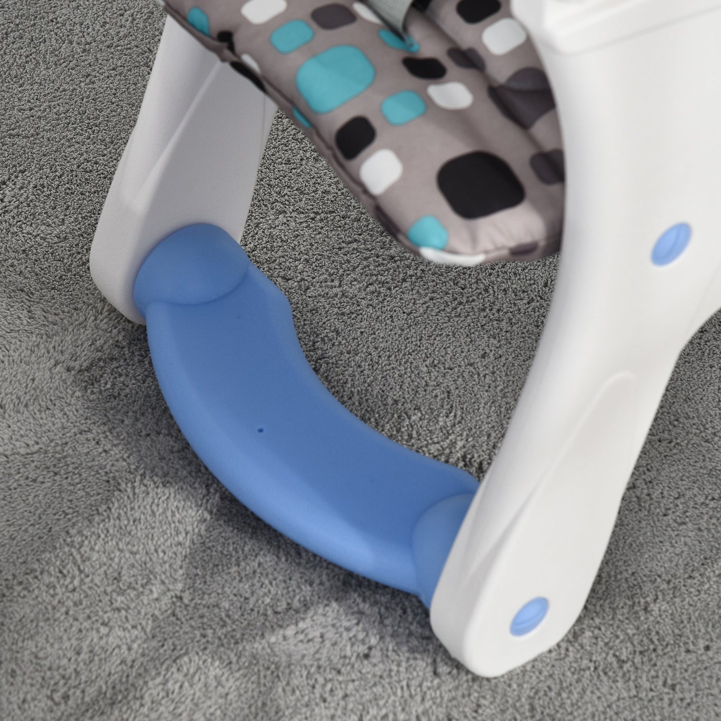 Homcom Trona Para Bebé 3en1 +6 Meses Con 2 Bandejas Extraíbles 57x59x105 Azul_4