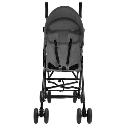 Vidaxl Silla De Paseo De Bebé Acero Gris Claro Y Negro_1