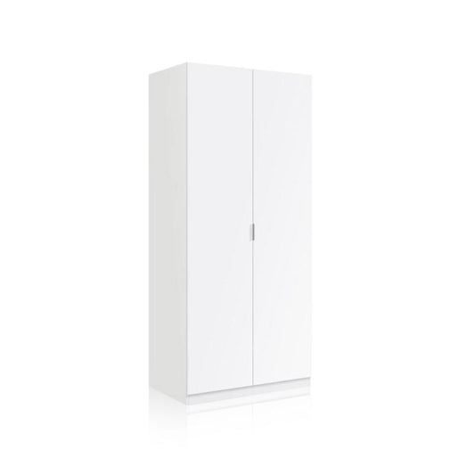 Armario Astra 2 Puertas Melamina, Blanco, 81 X 180 X 52_0