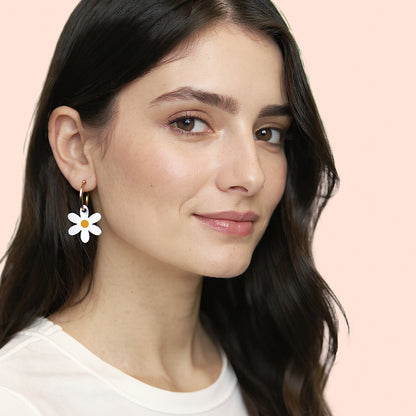 Pendientes Bee And Flower De Madera | Joyería Artesanal, Ligera Y Elegante | Diseño Natural Y Original_3