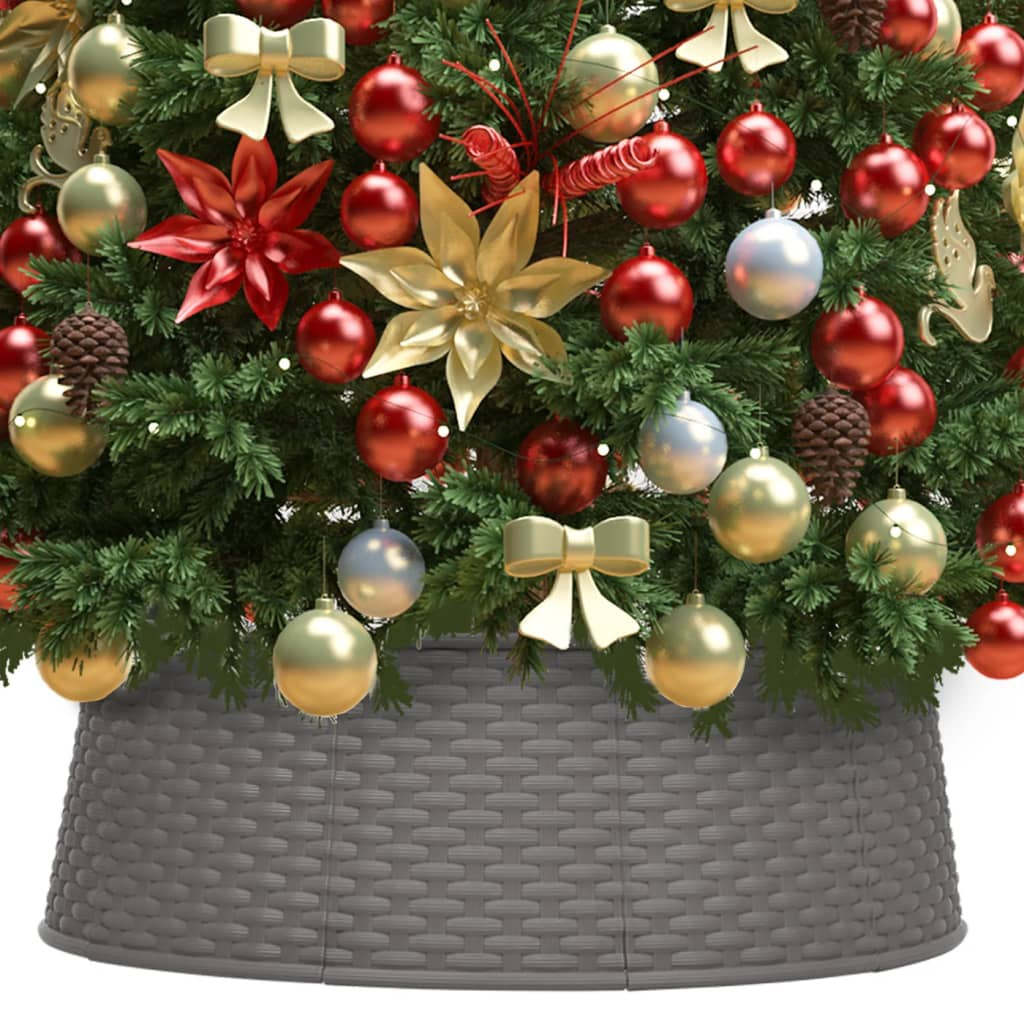 Vidaxl Falda Del Árbol De Navidad Marrón Ø65x19,5 Cm_1