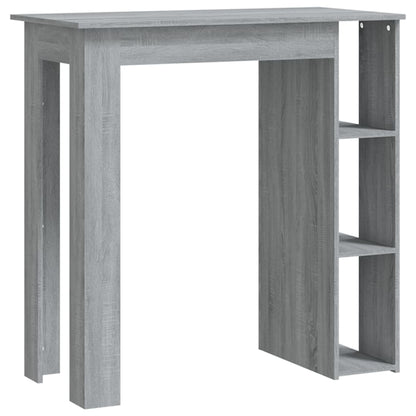 Mesa Alta Con Estante Gris Sonoma 102x50x103,5 Cm_0