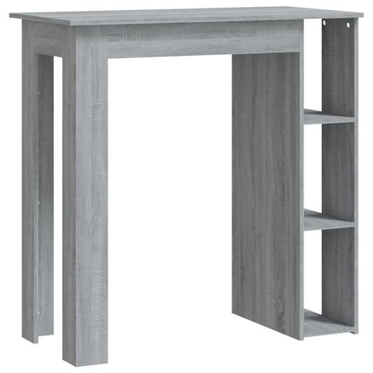 Mesa Alta Con Estante Gris Sonoma 102x50x103,5 Cm_0