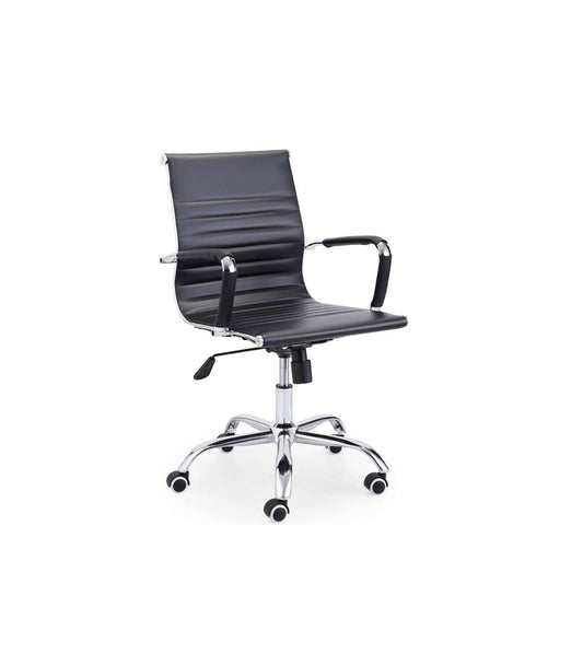 Silla De Escritorio Giratoria Lucy En Negro 89-99 Cm(alto)64 Cm(ancho)64 Cm(fondo)._0
