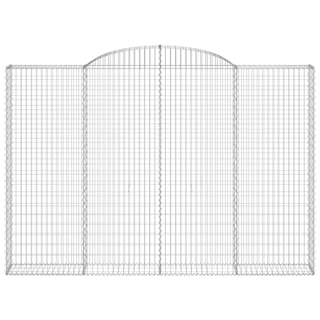 Cestas De Gaviones 3 Uds Forma De Arco Hierro 300x30x200/220 Cm_3