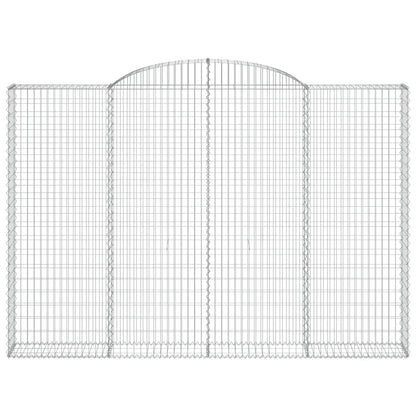 Cestas De Gaviones 3 Uds Forma De Arco Hierro 300x30x200/220 Cm_3