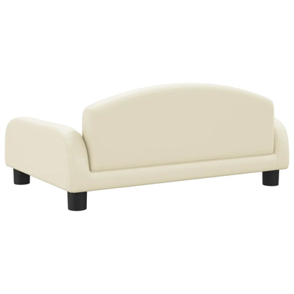 Cama Para Perros De Cuero Sintético Crema 70x45x30 Cm / Vetonek_0