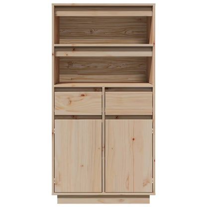 Aparador Alto De Madera Maciza De Pino 60x40x116,5 Cm / Vetonek_5