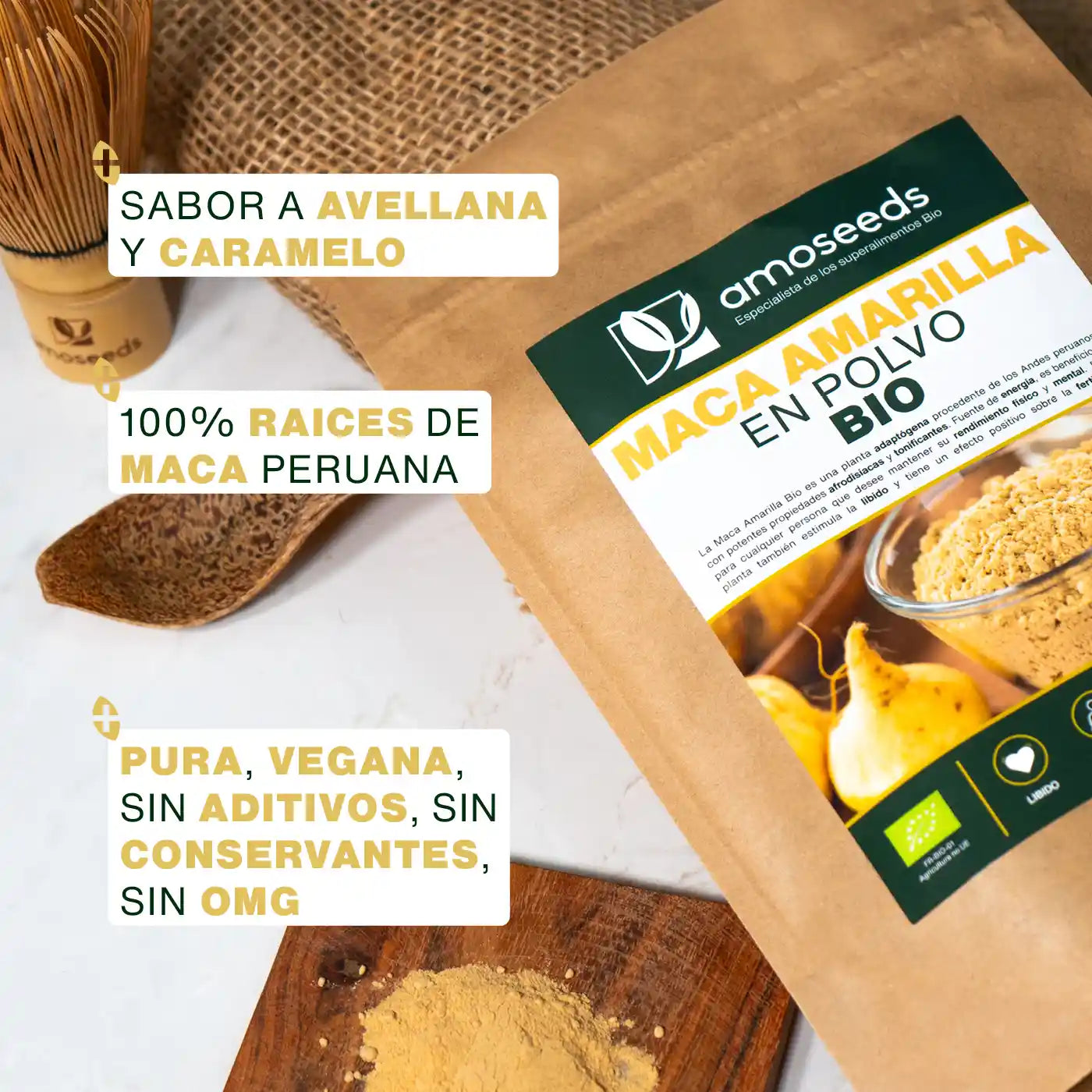 Maca Amarilla En Polvo Bio 200g_2